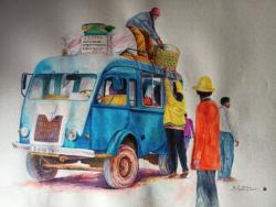 Taxi-brousse 1000 kilo Bleu